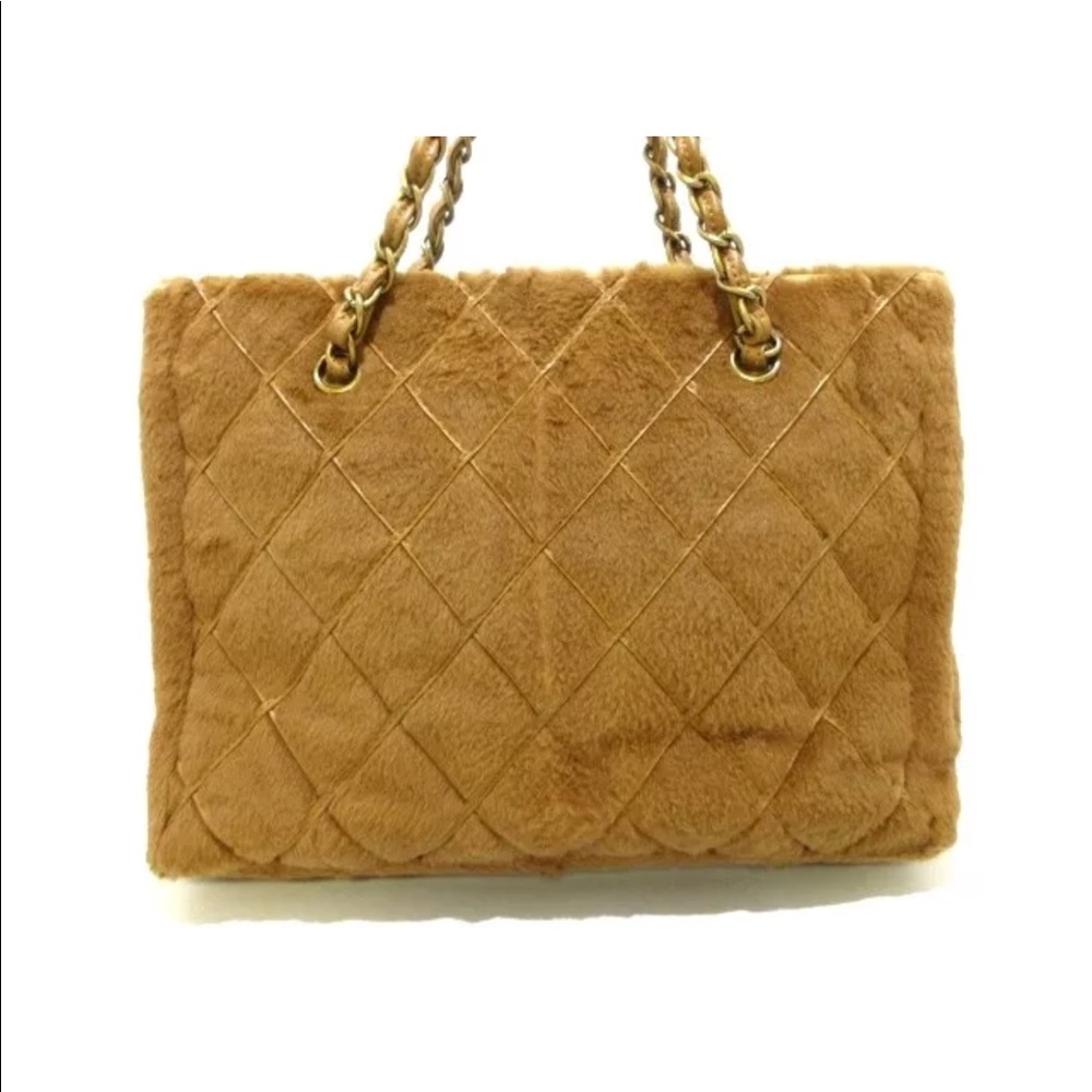 Vintage Chanel Fur and Leather Mix Bag - Picture 3 of 8